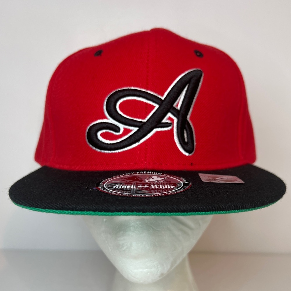 Rare Vintage Black/White Brand - Script A - High Quality Premium Headwear Hat